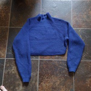 Hollister Blue Cropped Sweater